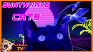 Synthwave Cats Music Video- Feline Dreams ’80s Retro’